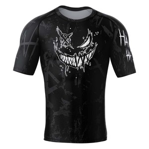 Camiseta de Compresión de MMA con Diseño Personalizado OEM, Camiseta de BJJ con Estampado Sublimado Personalizado, Camiseta de Compresión para Hombre, Servicio OEM - Product Image 1