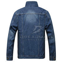 Veste d'hiver pour homme en jean avec logo personnalisé, fermeture à boutons, écologique, séchage rapide, imperméable, respirante, streetwear, pour usage extérieur