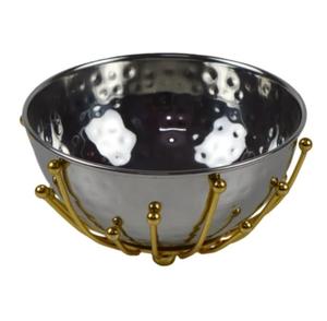 Shiny Polished Custom Shape Food Storage Fruit <b>Bowl</b> Handmade Decorative Food Dessert Serving Metal <b>Deep</b> Serving <b>Bowl</b> - Product Image 4
