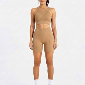 Ensemble de yoga sportif pour femmes, 2 pièces, extensible, respirant, vêtements de sport pour la salle de sport, l'entraînement, la course à pied et les exercices - Product Image 3