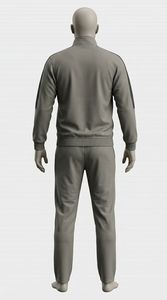 Conjunto de chándal de sudor transpirable de nuevo estilo para hombre, chaqueta cómoda de peso pesado personalizable de manga larga ajustada para invierno - Product Image 3