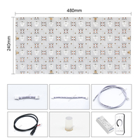 Feuille LED modulaire à lentilles Raymates L480xL240mm 32 LED/feuille 10W 2700K 3000K 4000K 6500K Rétroéclairage Ruban découpable