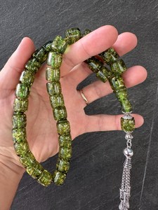 Perles de Tasbih en résine écologiques faites à la main pour la prière, perles naturelles artisanales uniques pour Tasbih - Product Image 4