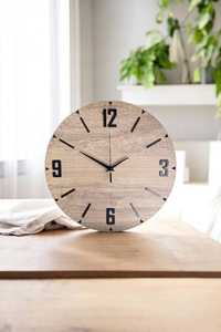 Horloge murale en bois naturel, pièce d'ameublement artisanale - Product Image 5