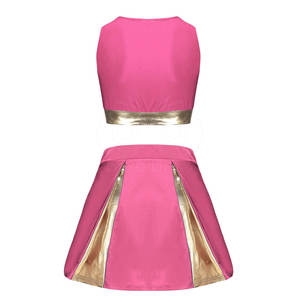 Nouvelle tenue de sport style cheerleading, prix raisonnable, vente directe d'usine, uniforme de cheerleading sans manches - Product Image 2