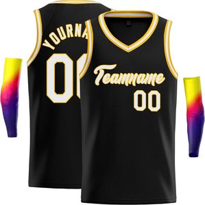 Custom <b>Maroon</b> Basketball Jersey Set With Gold Numbers And Stars V-Neck Sleeveless Mesh Uniform For Adults Unisex - Product Image 6