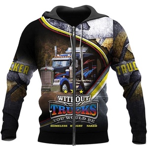 Sudadera con Capucha Unisex para Auto/Camioneta, Impresión 3D por Sublimación, Diseño Casual con Cierre, Último Modelo 2026 - Product Image 4