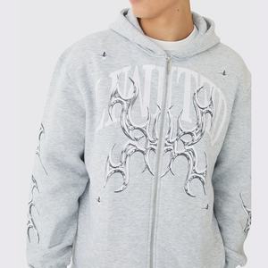 Ensemble de survêtement unisexe 2 pièces haut de gamme pour homme, grande taille, décontracté, couleur unie, respirant, pour la gym et le fitness, avec dos imprimé, OEM - Product Image 2