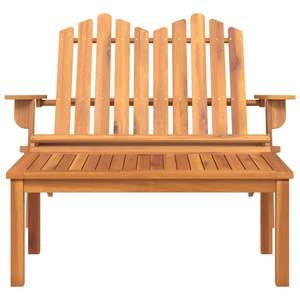 Ensemble de 2 chaises longues de jardin pliables en bois d'acacia massif - Product Image 3