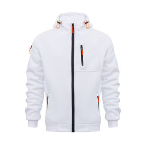 Custom Softshell Technical Jacket Windproof Waterproof Full Zip Hooded Fleece Lined Multi Pocket <b>Ski</b> Outdoor Performance Wear - Product Image 1