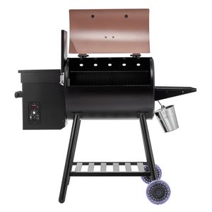 Griglia elettrica a pellet 8 in 1 con affumicatore, area di cottura di 456 pollici quadrati per cucinare all'aperto in giardino - Product Image 6