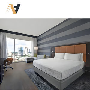 Ensemble de meubles de chambre à coucher avec lit queen-size et rangement pour projets de rénovation de chambres d'hôtel commerciales Holiday Inn - Product Image 3