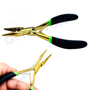 GEMSTONE ENTERPRISES Pince à extensions capillaires professionnelle en acier inoxydable 5,5 pouces pour anneaux de 1,5 mm/3 mm/5 mm, durable, réutilisable, usage commercial - Product Image 3