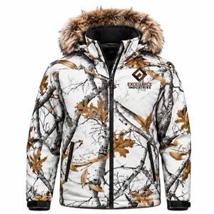 Solid Hunting Hoodie <b>Men</b> Autumn Outdoor Waterproof Softshell Jacket Warm <b>Fleece</b> <b>Lined</b> Hooded <b>Coat</b> Wind Resistant Camping - Product Image 2
