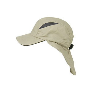 Children's Navy Blue Sun Cap With Neck Flap Breathable Cotton Adjustable Fit Outdoor Casual <b>Hat</b> - Product Image 3