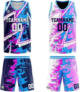 Men's Basketball Jerseys <b>Shorts</b> Sets Customized Team Names/Numbers Sublimation Printed 100% Polyester Moisture-Wicking - Product Image 1