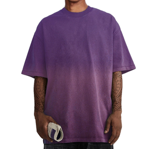 เสื้อยืดคอกลมแขนสั้นผู้ชาย ผ้าคอตตอนถัก 100% น้ำหนัก 200 กรัม สีพื้น ทรงปกติ สวมใส่สบาย - Product Image 5