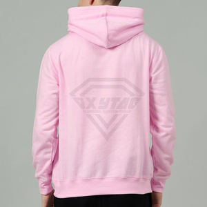 เสื้อฮู้ดปักลายดอกไม้สีชมพูสำหรับผู้ชาย ผ้าฝ้ายฟลีซหนานุ่ม สไตล์สตรีทแวร์ ยูนิเซ็กส์ จากผู้ผลิต OEM - Product Image 2