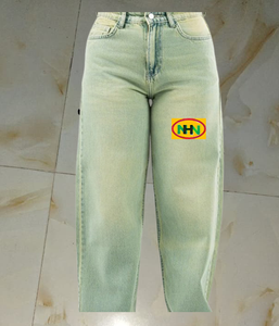 Pantalon Jogger Homme en Denim Pur Lavé Personnalisé Coupe Droite Rétro Formelle Été Automne Imperméable pour Fête - Product Image 3