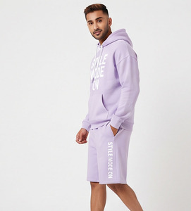<b>Men</b>’s Two Piece <b>Sweat</b> <b>Shorts</b> Set 100% Cotton Oversize Fleece Sportswear Havyweight 430 GSM Printed <b>Sweat</b> <b>Shorts</b> Set <b>Men</b> - Product Image 6