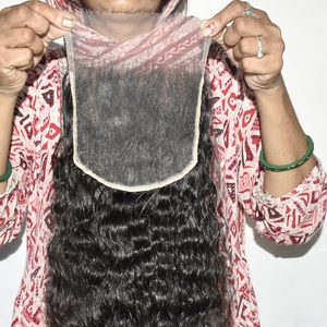 Extensions de Cheveux Humains Indiens Bruts de Qualité Supérieure, Prix de Gros, Fermeture Bouclée Naturelle, Produit Doux et Soyeux, Non Traité, Aspect Naturel et Attrayant - Product Image 6
