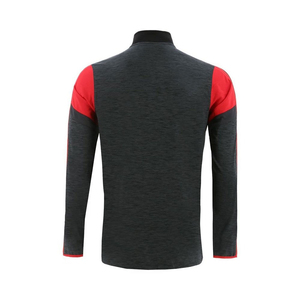 Customized Color Long Sleeve Half Zip Lightweight Sport <b>Shirt</b> <b>Black</b> <b>White</b> <b>Stripes</b> Breathable Polyester Outdoor All Sports - Product Image 3