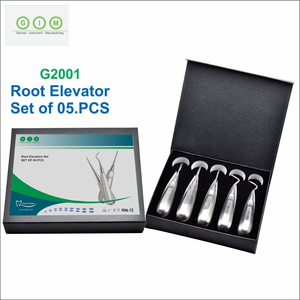 Kit d'élévateurs dentaires à pointe droite et concave, instruments chirurgicaux d'extraction, outils manuels pour laboratoire dentaire - Product Image 1