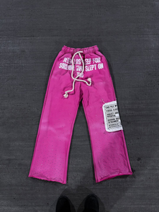 Conjunto Deportivo Rosa con Capucha para Mujer, Ropa Urbana, Sudadera y Pantalones Estampados de Manga Larga, Transpirable, de Poliéster, Informal, para Primavera - Product Image 4
