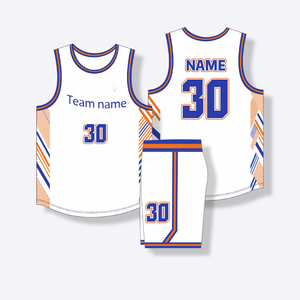 Ensemble d'uniformes de basketball personnalisés pour adultes, respirant, antibactérien, séchage rapide, grande taille, maillot d'été pour équipe complète, 100 % polyester - Product Image 4