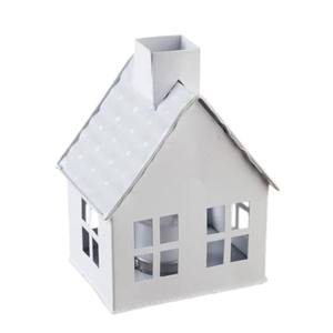 Portavelas de madera con forma de casa, linternas decorativas, casas de velas votivas para decoración del hogar, regalo, lámparas de mesa con forma de cabaña cortadas con láser - Product Image 5