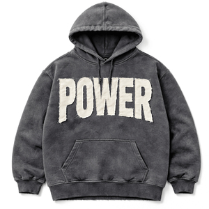 Sudadera con Capucha Oversize para Hombre, de Algodón y Forro Polar, con Aplique de Letras 'Peace', Estilo Casual Urbano, Transpirable, con Bolsillos, para Invierno - Product Image 3