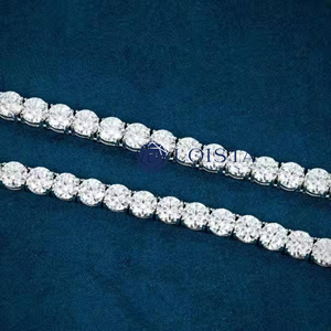 IGI Certified Lab Grown Diamond Hip Hop Cuban Link <b>Chain</b> Necklace In Gold <b>Iced</b> <b>Out</b> <b>Chain</b> for Men - Product Image 2