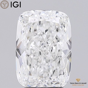 Diamant de laboratoire CVD de 3,00 carats avec certificat IGI, clarté VVS2, couleur D, taille coussin, pour bijoux élégants - Product Image 1