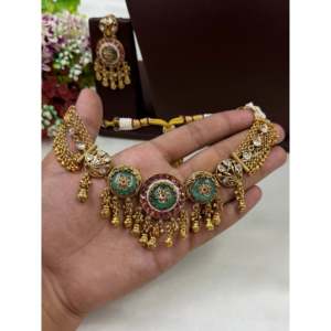 Myra Chorski 24K Gold Plated <b>Bridal</b> <b>Necklace</b> <b>and</b> <b>Earring</b> <b>Set</b> - Product Image 2