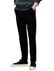 Top des tendances coupe ajustée couleur unie pantalon formel confort porter importé sergé coton extensible chinos prix de gros pour hommes - Product Image 3