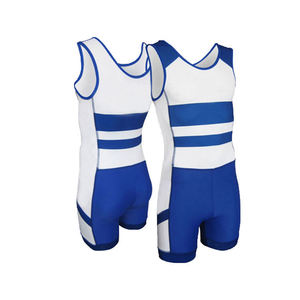 Singlet de Lucha Sublimado Personalizado Vibrante de Alta Elasticidad con Diseño de Arte Abstracto para Clubes y Equipos, MOQ Bajo - Product Image 1