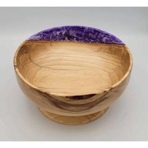Juego de Vajilla de Lujo Ecológico de Madera de Acacia y Resina, Cuencos de Frutas de Diseño para el Hogar, Fiestas y Restaurantes, Cuenco de Acacia Hecho a Mano - Product Image 4