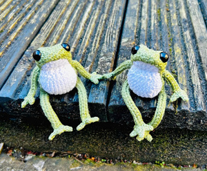 Offre Spéciale – Poupées Animaux au Crochet Faites Main, Adorables Jouets en Peluche Tricotés, Mini Grenouille, Crabe, Chien au Crochet pour Bébés – Idéal Cadeau - Product Image 5