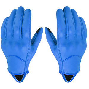 Gants de moto pour la route et la piste avec cuir cousu de haute qualité et protection antidérapante sur la paume - Product Image 2