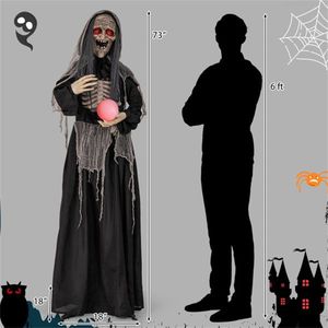 Decorazioni di Halloween con Streghe di 1,8 Metri e Sfere, Accessorio Festivo per Decorazioni di Halloween - Product Image 3