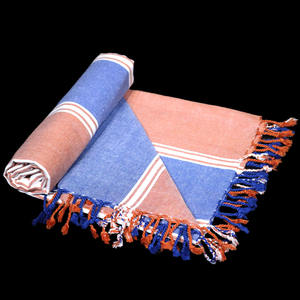 Serviette de bain décorative en coton Fouta, design rayé élégant, écologique, séchage rapide, tailles et couleurs personnalisables, en promotion - Product Image 5