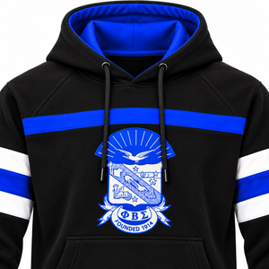 Sudadera con Capucha Sigma Negra para Hockey, Estilo Jersey Deportivo Premium, Bordada, Informal, Unisex, para Entrenamiento y Equipo - Product Image 5