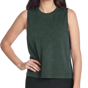 Men Solid Olive Green Knitted Tank Top O-Neck Casual Wear Plain Dyed Fitness Vest new <b>model</b> 2026 - Product Image 1