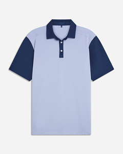 Polo de Golf de Punto de Poliéster Reciclado y Spandex, con Absorción de Humedad, UPF 40, Corte Regular, Estampado por Sublimación - Product Image 1