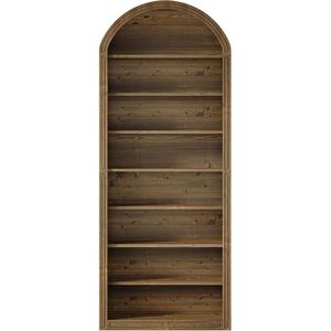 Libreria in Legno ad Arco Alto con Scaffale Portaoggetti per Organizzazione e Esposizione di Libri per Bambini e Adolescenti - Product Image 6