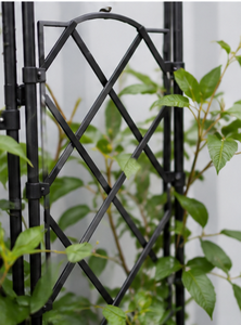 Enrejado de Jardín Metálico Expandible con Jardinera, Soporte para Plantas Trepadoras, Rejilla Decorativa para Exteriores, Resistente al Óxido - Product Image 2