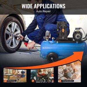 3HP 5.8CFM pompa a pistone bicilindrico testa del compressore d'aria 90PSI pompa con cilindri di categoria di prodotto ad alta efficienza - Product Image 6