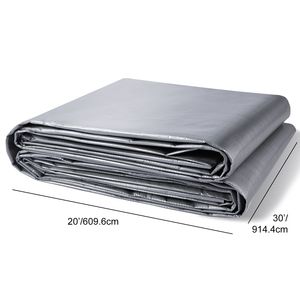 Telo in polietilene resistente all'acqua 20x30 piedi, spessore 10 mil, resistente ai raggi UV e alle temperature, multiuso, resistente agli strappi, per uso esterno - Product Image 3