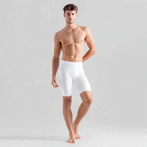 Shorts de compression en cuir PU pour hommes, style urbain, couleur unie, pour le yoga et le cyclisme, coupe-vent et respirant - Product Image 5