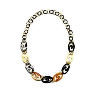 Collier classique en corne de buffle, best-seller 2026, fait main, chaîne à maillons mignonne, unisexe, vente chaude, chaînes tendance pour les anniversaires - Product Image 1